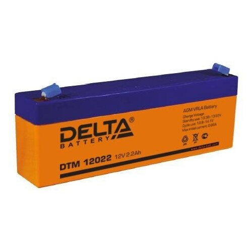 DELTA Аккумулятор Delta DTM 12022 12В 2,2Ач 178x35x67 мм Прямая (+-) delta аккумулятор delta dtm 12022 12в 2 2ач 178x35x67 мм прямая