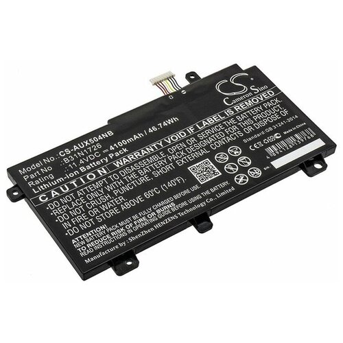 Аккумуляторная батарея Pitatel BT-1155 для Asus FX504 аккумулятор oem совместимый с b31n1726 для ноутбука asus fx504 11 4v 3900mah