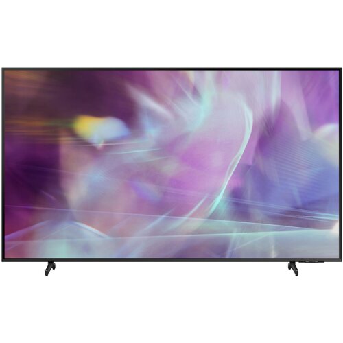 фото 75" телевизор samsung qe75q60abu qled, hdr (2021), черный