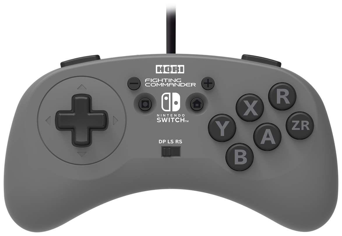 Геймпад HORI Fighting Commander for Nintendo Switch, серый