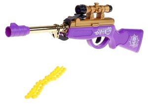 Ружье пневматическое "Снайпер", стреляет силиконовыми пулями, цвета микс