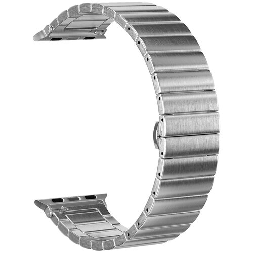 ремешок для apple watch 38 40mm Ремешок стальной GSMIN Steel Collection для Apple Watch 38/40mm (Серебристый)