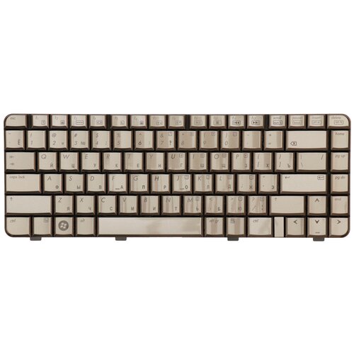 Клавиатура для ноутбука HP Pavilion HP DV3000 DV3100 DV3200 Series Плоский Enter Бронзовая без рамки PN 9J N8682 X01 1058₽