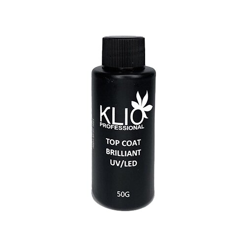 KLIO Professional Верхнее покрытие Brilliant Top, прозрачный, 50 мл arbix верхнее покрытие top brilliant shine прозрачный 10 мл