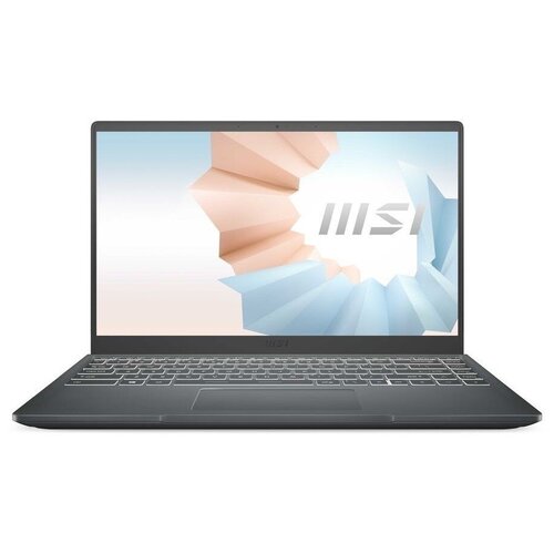 Ноутбук MSI Modern B11MOU-1239RU 14 IPS Intel Core i5 8 ГБ ОЗУ 256 ГБ SSD Intel Iris Xe Graphics Windows 11 Pro серый 7599000₽