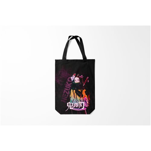 фото Сумка-шоппер / 31х42 см / аниме / клинок рассекающий демонов незуко камадо kimetsu no aiba burnettie