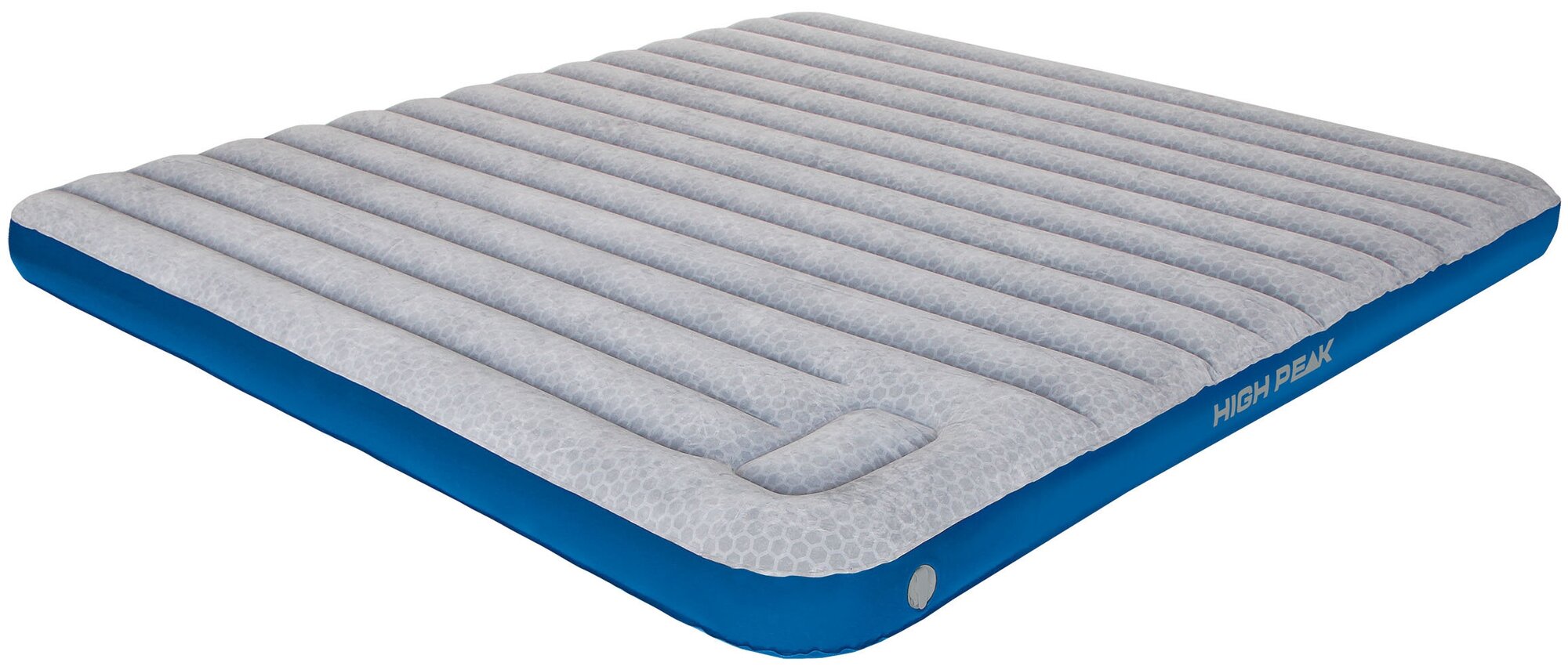 Матраc надувной High Peak Air bed Cross Beam King Extra Long lightgrey/blue, 210x185x20, 40047