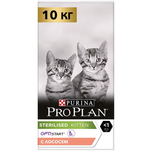 Сухой корм Pro Plan® для стерилизованных котят, с высоким содержанием лосося, Пакет, 1,5 кг