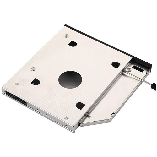 фото Салазки(переходник) в ноутбук для дополнительного жесткого диска (ssd/hdd) 9.5 мм в отсек вместо штатного cd/dvd sata 9.5mm optibay с комплектом винтов, отверткой и заглушкой. iqzip