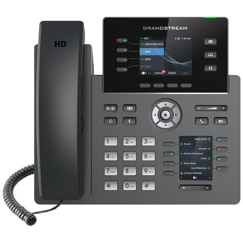 VoIP-телефон Grandstream GRP-2614 Черный voip телефон grandstream grp 2601p 2 линии 2 sip аккаунта poe grp 2601p