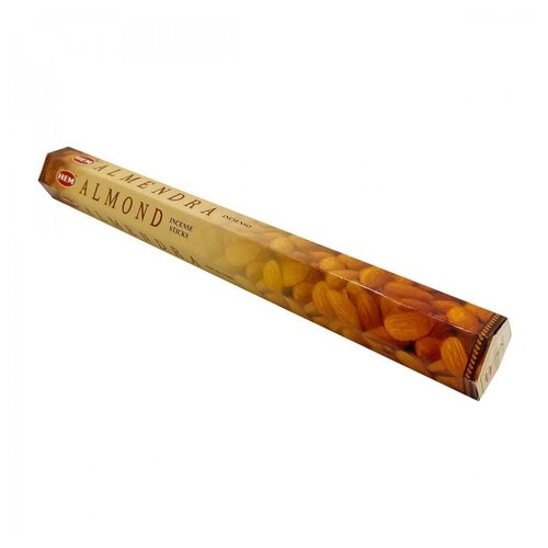 Благовоние Миндаль (Almond incense sticks) HEM | ХЭМ 20шт благовоние hem миндаль almond шестигранник упаковка 6 шт перо павлина
