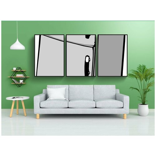 фото Набор модулных постеров для интерьера "холодильник, охлаждение, здорово" 60x90 см. в тубусе, без рамки lotsprints