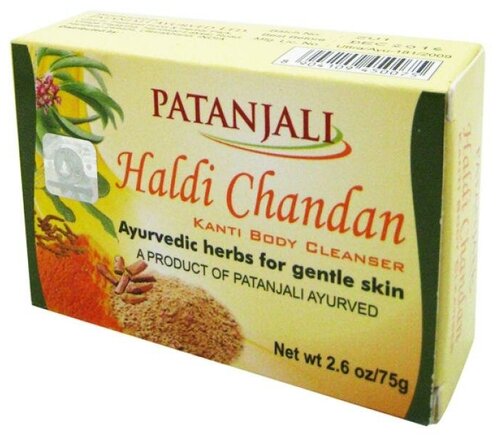 Аюрведическое мыло Халди Чандан (ayurvedic soap) Patanjali | Патанджали 75г