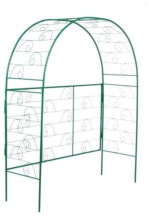 Арка садовая, разборная, 180 × 150 × 50 см, металл, зелёная, «Беседка» - фотография № 1