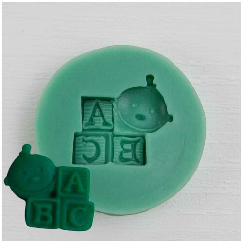 Силиконовый молд Малыш и кубики