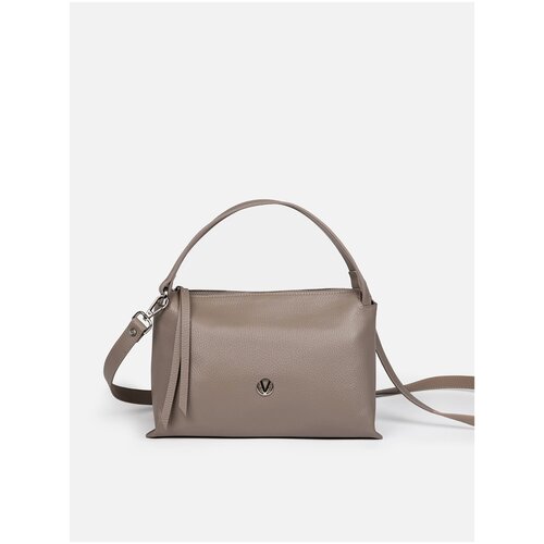 фото Сумка кроссбоди afina 598, натуральная кожа, капучино