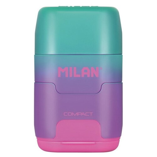 Ластик-точилка Milan COMPACT SUNSET ластик из синт каучука фиол-розовый 2 шт. ластик точилка milan compact sunset в ассортименте