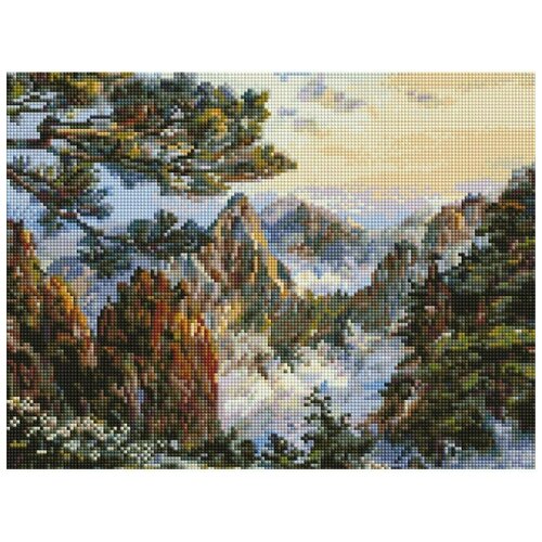 Алмазная мозаика Белоснежка Китай. Хуаншань (711-BK-S) / 30х40 см. / На холсте / Полная выкладка