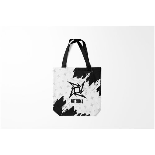 фото Сумка-шоппер / 40х40 см / рок / metallica металлика burnettie