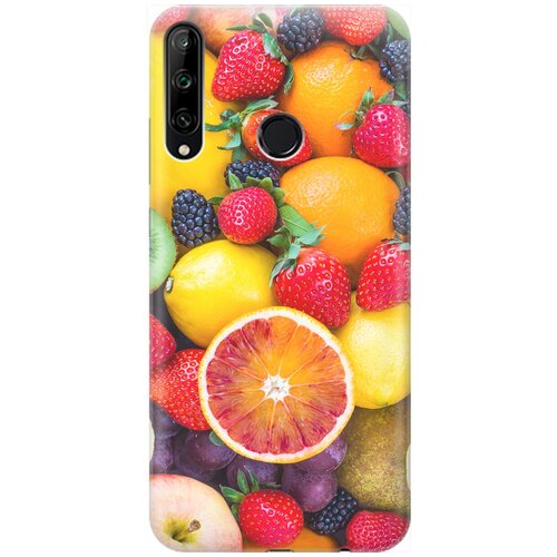 фото Re:pa накладка transparent для huawei p40 lite e / honor 9c с принтом "сочные фрукты"