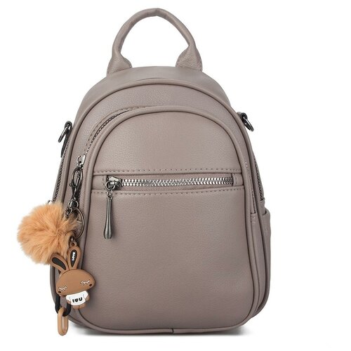 фото Рюкзак nikki nanaomi, экокожа, искусственная кожа, серый