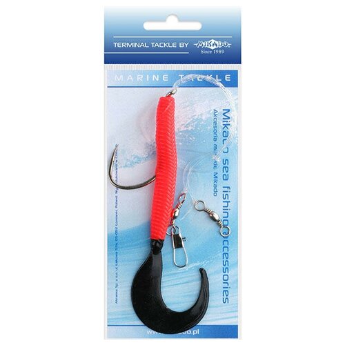 морская оснастка mikado pilk d twist rig 14см крючок 8 0 2шт red black арт ls a075 14 03 Морская оснастка Mikado PILK TWIST RIG 14см, крючок № 8/0 (RED/BLACK), арт. LS-A060-14-03