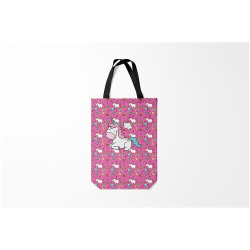фото Сумка-шоппер / 31х42 см / популярные иллюстрации / единорог burnettie
