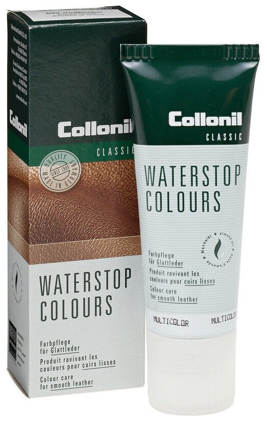 Collonil Водоотталкивающий крем Waterstop Colours 398 коричневый, 75 мл