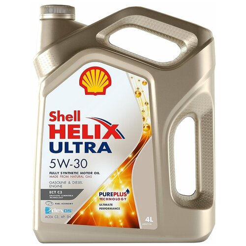 фото Масло моторное shell helix ultra ect sn dex с3 5w-30 (синт 4л.550046363