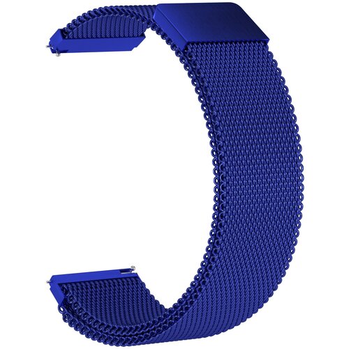 Ремешок металлический GSMIN Milanese Loop 22 для Honor Watch Magic (Синий) ремешок металлический gsmin cellular 22 для honor watch magic синий