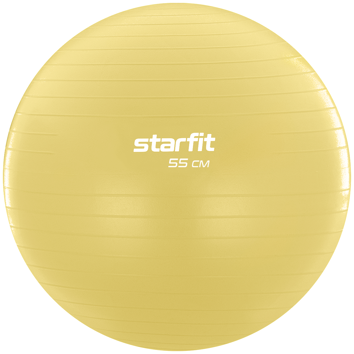 Фитбол STARFIT GB-108 55 см, 900 гр, антивзрыв, желтый пастель