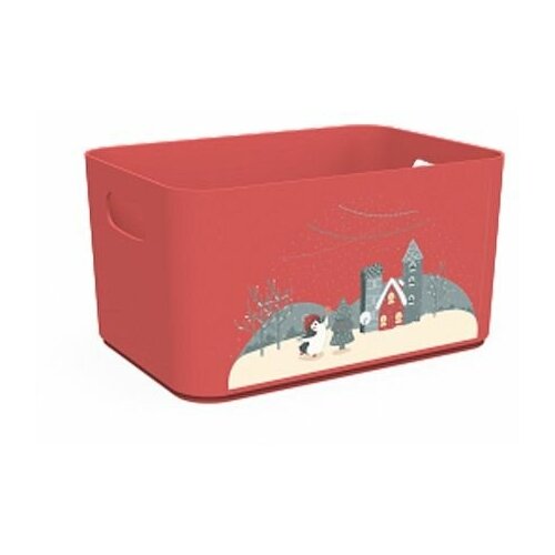 фото Корзина christmas, роза, berossi (изделие из пластмассы. литраж 2.4 литра . размер 227 х 158 х 121 мм) (ас53046000)