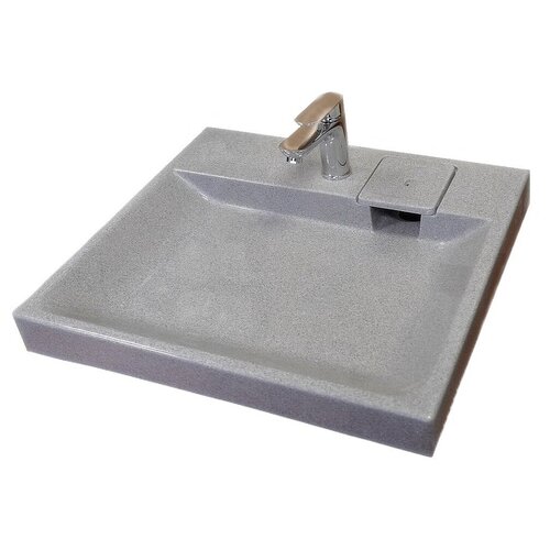 Компактная раковина для установки над стиральной машиной BERGG адель V53Q8 цвет серый