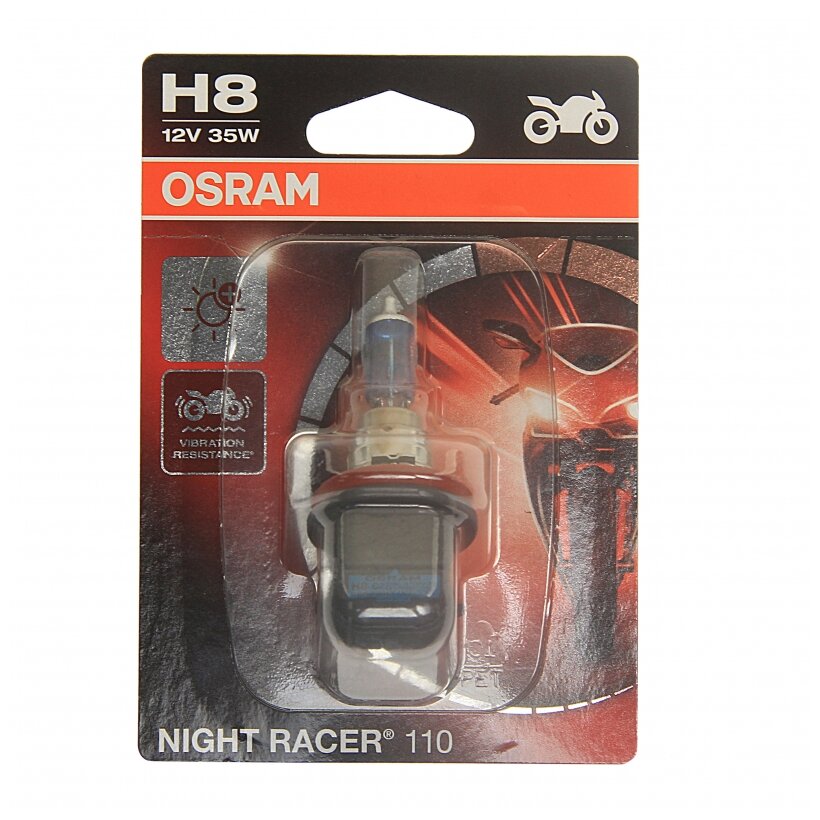 Лампа автомобильная галогенная OSRAM Night Racer 64212NR101B H8 12V 35W PGJ19-2