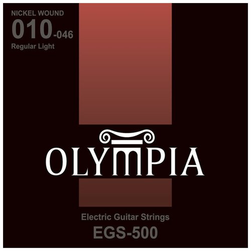 Струны для электрогитары Olympia EGS500 струны для бас гитары olympia nickel wound 50 70 85 105 ebs450
