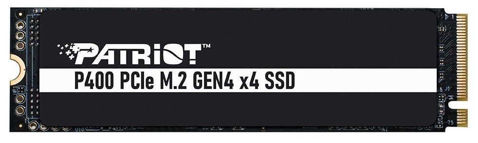 Накопитель SSD M.2 2280 Patriot Memory P400 1TB PCIe Gen4 x 4 NVMe 1.3 5000/4800MB/s IOPS 620K/550K heatshield - фото №1
