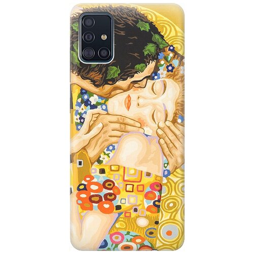 фото Ультратонкий силиконовый чехол-накладка для samsung galaxy a51 с принтом "поцелуй" gosso