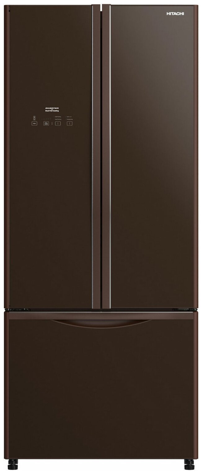 R-WB 562 PU9 GBW витринный Холодильник многодверный Hitachi R-WB 562 PU9 GBW коричневый - фотография № 1