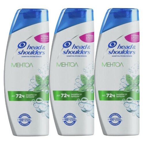 Шампунь head & shoulders ментол 3x400 мл