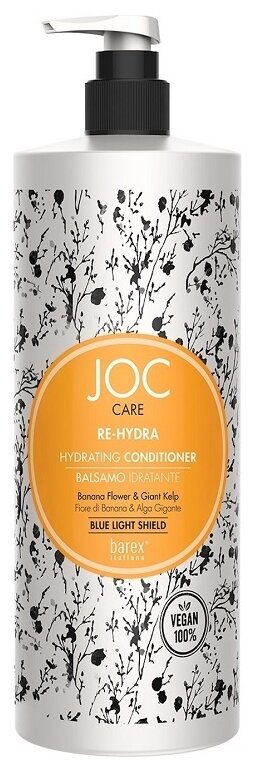 Barex увлажняющий кондиционер Joc Care Re-Hydra Hydrating Conditioner с цветком банана и гигантской водорослью, 1000 мл