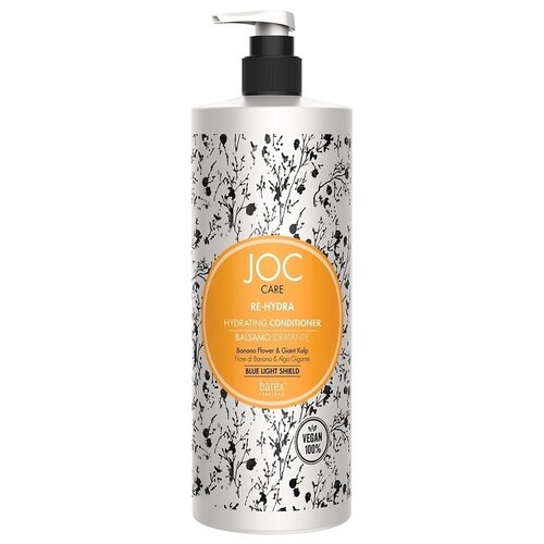 Barex увлажняющий кондиционер Joc Care Re-Hydra Hydrating Conditioner с цветком банана и гигантской водорослью, 1000 мл barex увлажняющий кондиционер joc care re hydra hydrating conditioner с цветком банана и гигантской водорослью 250 мл