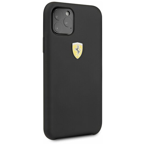 фото Чехол ferrari для iphone 11 pro on- track silicone case hard black