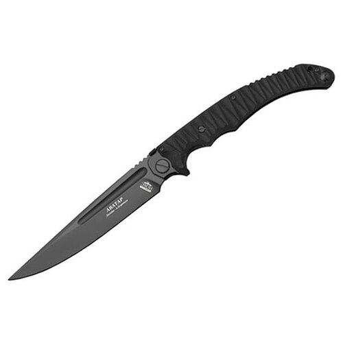 фото Складной нож аватар black сталь d2, рукоять g10 нокс (подшипник)