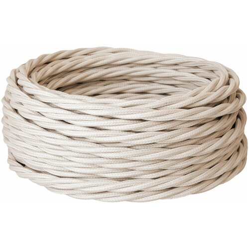 Retro Electro Кабель силовой ретро , 2х1,5, слоновая кость, длина бухты 50 2254750