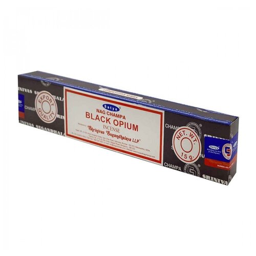 благовония черный опиум cатья серия incense black opium satya Благовония Satya Black Opium, Сатья Черный Опиум, ароматические палочки, индийские, для дома, медитации, 15г