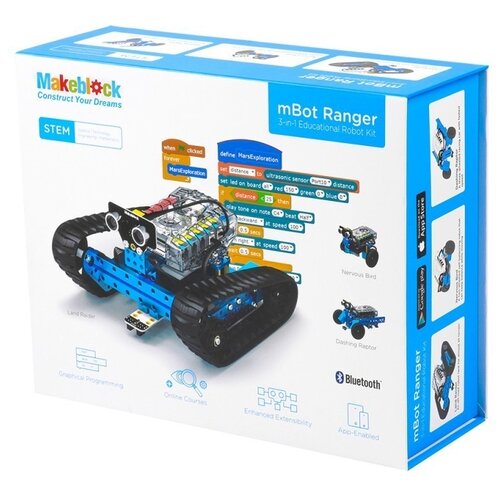 конструктор makeblock neuron inventor kit Makeblock Mechanical Kit 90092 mBot Ranger, 99 дет.