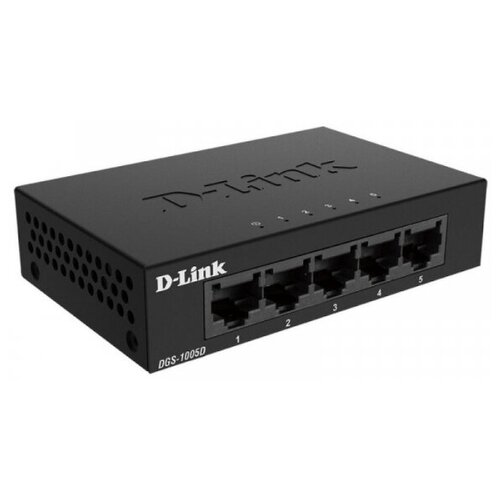 Неуправляемый коммутатор D-Link DGS-1005D J2A L2 5 101001000Base-T ports 216000₽