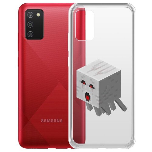 Чехол-накладка Krutoff Clear Case Гаст для Samsung Galaxy A02s (A025) чехол накладка krutoff clear case minecraft гаст для realme c11 2021