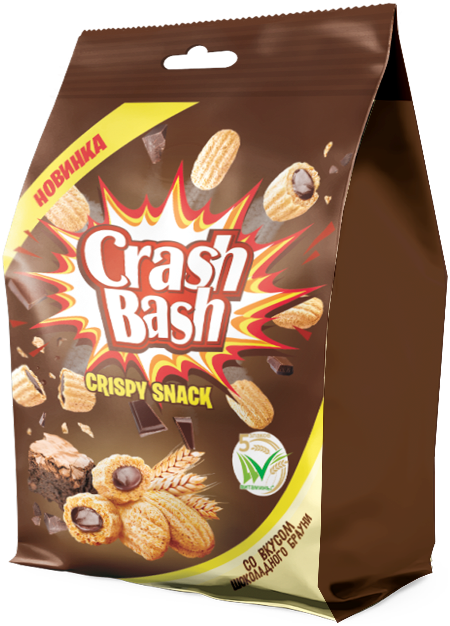 Снэки CRASHBASH КрашБаш: Фигурные изделия со вкусом шоколадного брауни Пакет 150 г