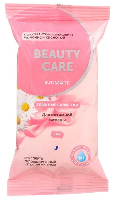 BC Beauty Care Влажные салфетки Intimate с экстрактом ромашки и молочной кислотой?